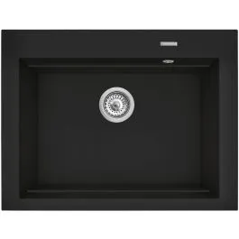 Autentický Pyramis Siros granitový dřez 67x51.5 cm šedá/grafitová/onyx 070169101