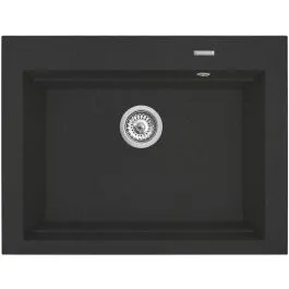 Pyramis Siros granitový dřez 67x51.5 cm černá 070094201 Ihned K Objednání