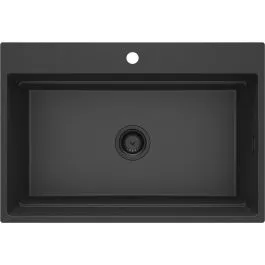 Tovární Cena Deante Magnetic granitový dřez 76x52 cm šedá/grafitová/onyx ZRM_G10B