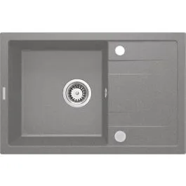 Autentický Deante Corio granitový dřez 67x44 cm šedá/grafitová/onyx ZRCS113