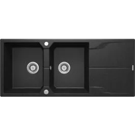 Rychlé Dodání Deante Andante granitový dřez 116x50 cm šedá/grafitová/onyx ZQN_2213