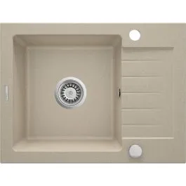 Značkový Deante Zorba granitový dřez 58x44 cm béžová ZQZ_711A