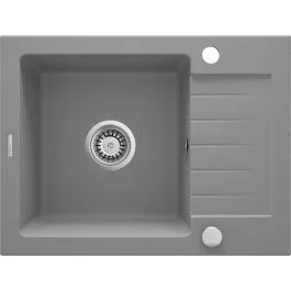 Cenový Hit Deante Zorba granitový dřez 58x44 cm šedá/grafitová/onyx ZQZ_S11A
