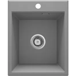 Bezpečná Platba Deante Eridan granitový dřez 50x40 cm šedá/grafitová/onyx ZQE_S104