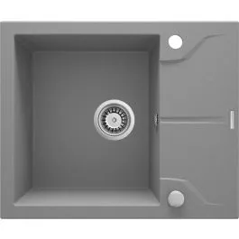 Značkový Deante Andante granitový dřez 59x49 cm šedá/grafitová/onyx ZQN_S11A