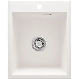 Výprodej Deante Eridan granitový dřez 50x40 cm bílá ZQE_A104