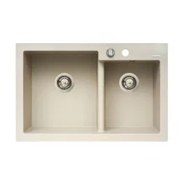 Pyramis Diplos granitový dřez 79x51 cm béžová 070006501 Nová Kolekce