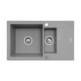 Pyramis Korfu granitový dřez 78x46 cm šedá/grafitová/onyx 070061901 Výhodná Nabídka