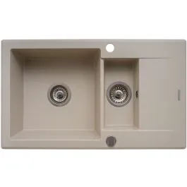 Doprava Zdarma Pyramis Korfu granitový dřez 78x46 cm béžová 070061601