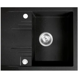 Cenově Výhodný Ferro Mezzo II granitový dřez 58x48 cm šedá/grafitová/onyx DRGM48/58HA