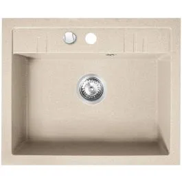 Ferro Mezzo II granitový dřez 58x48 cm béžová DRGM1/48/58SA Cenový Hit