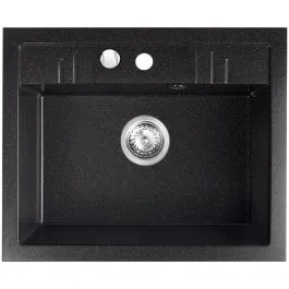 Ferro Mezzo II granitový dřez 58x48 cm šedá/grafitová/onyx DRGM1/48/58HA Jen Po Omezenou Doba