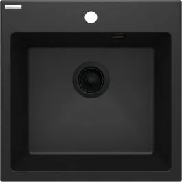 Značkový Deante Evora granitový dřez 50x50 cm šedá/grafitová/onyx ZQJ_G103