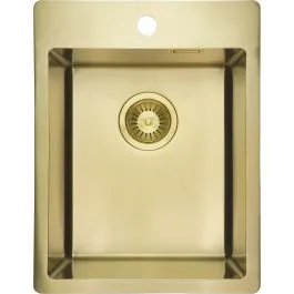 Cenový Hit Deante Olfato ocelový dřez 50.5x39 cm zlatá ZPO_R10E