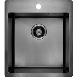 Výhodná Nabídka Deante Olfato ocelový dřez se sifonem 50.5x45 cm grafit ZPO_D10A