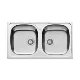 Pyramis Basic ocelový dřez 78x43.5 cm 100138801 Ihned K Objednání