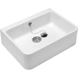 Zlevněný Villeroy & Boch O.Novo keramický dřez 59.5x50 cm bílá 63220001