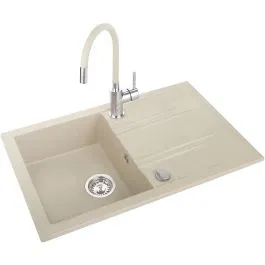 Ferro Mezzo II dřezy s baterií písková/béžová DRGM48/78SA-SET1-PL Super Cena