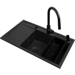 Pyramis Camea dřezy s baterií černá/černá 070168502BE Bezpečná Platba