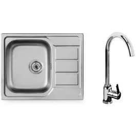 Pyramis Athena ocelový dřez ocel/chrom 100 187 701L Omezená Nabídka