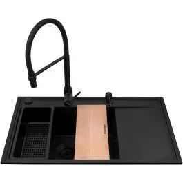 Hit Sezóny Pyramis Camea dřezy s baterií černá/černá 070168402S