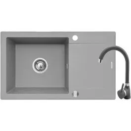 Pyramis Korfu dřezy s baterií šedá/ 070061301BN Omezená Nabídka