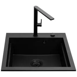 Pyramis Siros dřezy s baterií černá/černá 070169002BT Sezónní Sleva