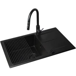 Pyramis Keros dřezy s baterií černá/černá 070247001BE Super Cena