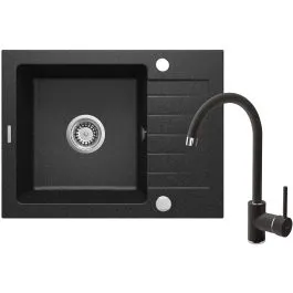 Časově Omezené Deante Zorba dřezy s baterií grafitová/grafitová ZQZA211A