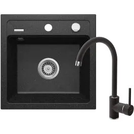 Speciální Cena Deante Zorba dřezy s baterií grafitová/grafitová ZQZA2103