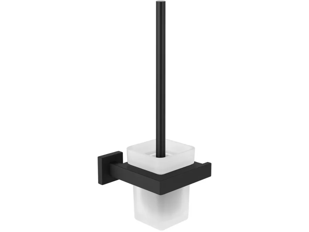 CERANO - Nástěnná WC štětka Alto - černá matná Nejprodávanější