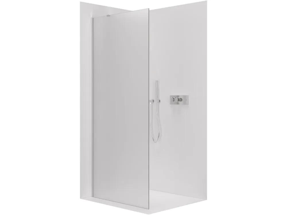 Akce CERANO - Sprchová zástěna Walk-in Onyx Y L/P - 8 mm - chrom, mléčné sklo - 130x200 cm